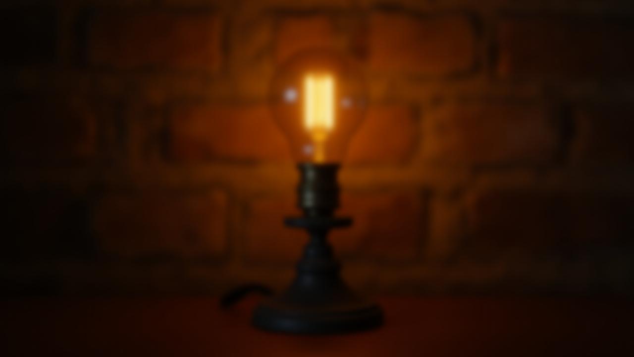 The Edison Table Lamp, an industrial chic lamp perfect for desks